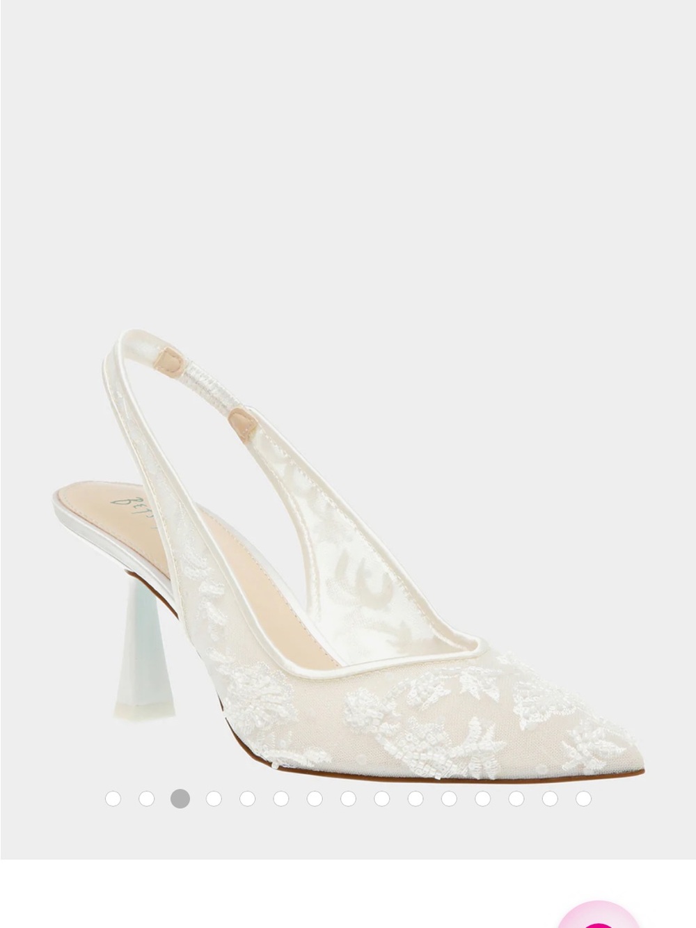 Betsey Johnson Ivory Nikki Heels - Picture 1 of 5